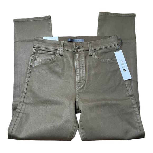 Joe's Jeans the Luna high rise cigarette ankle 28 shiny green NWT - Picture 1 of 5